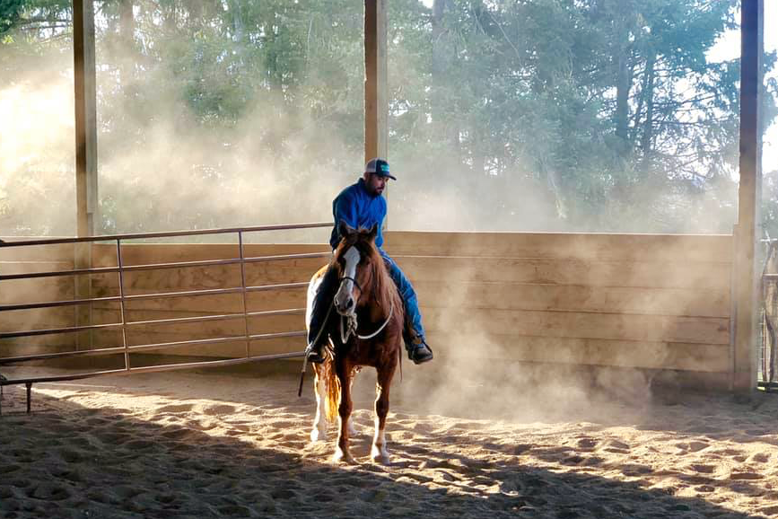 Maddy under saddle